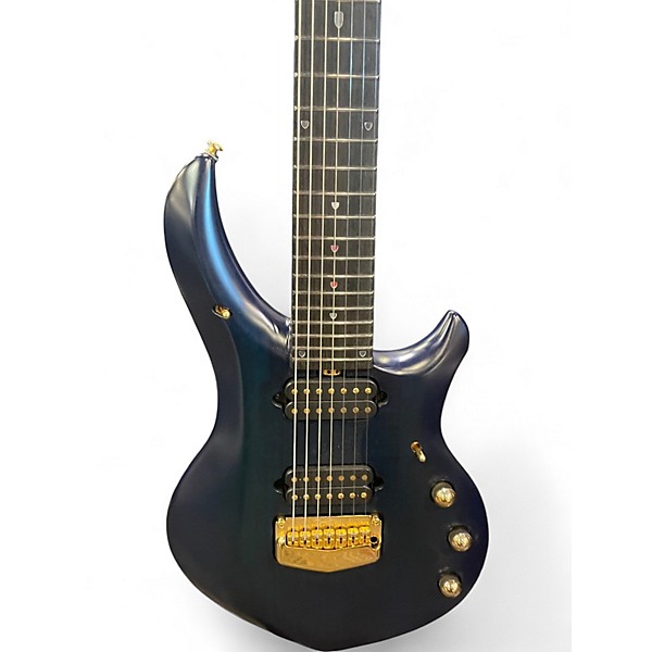 Used Ernie Ball Music Man John Petrucci Majesty 7 Blue Solid Body Electric Guitar