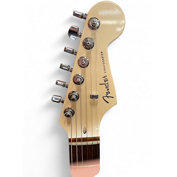 Used Fender American Deluxe Stratocaster Olympic Pearl Solid Body Electric Guitar