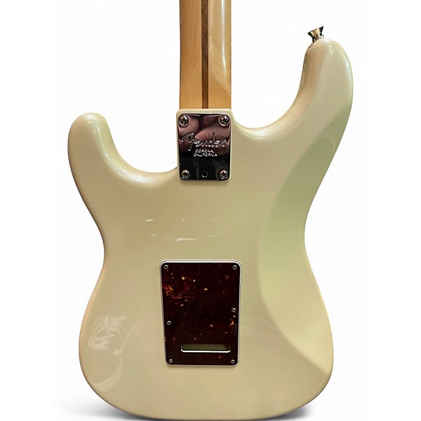 Used Fender American Deluxe Stratocaster Olympic Pearl Solid Body Electric Guitar