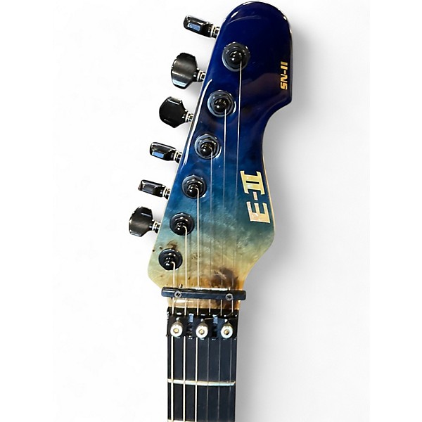 Used ESP E-II SN-II BLUE NATURAL FADE Solid Body Electric Guitar