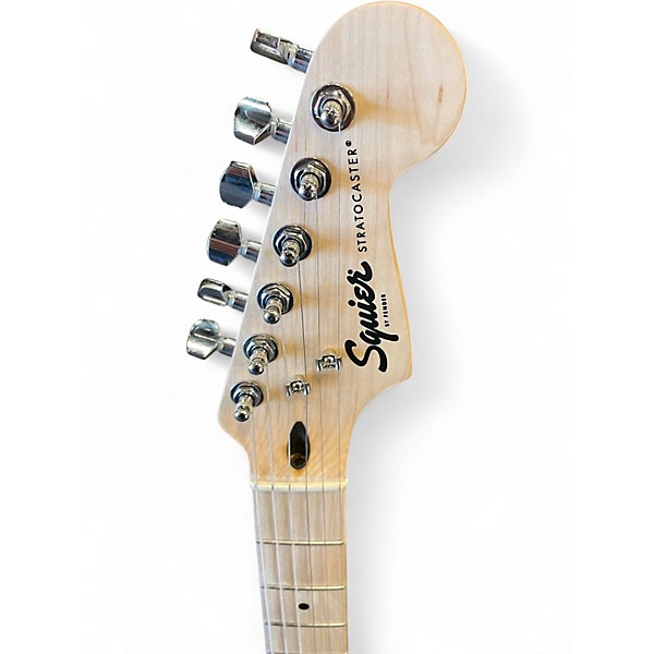 Used Squier Stratocaster 3 Tone Sunburst Solid Body Electric Guitar