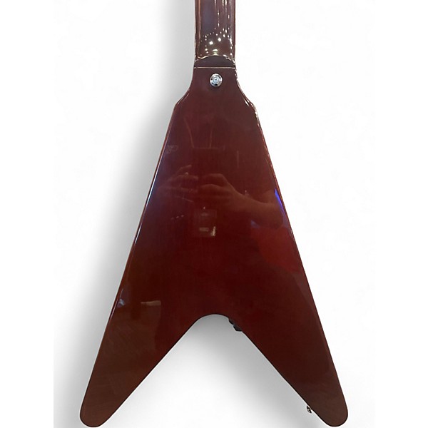 Used Gibson Flying V Aged Cherry Solid Body Electric Guitar