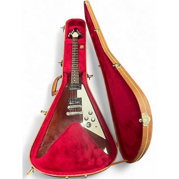 Used Gibson Flying V Aged Cherry Solid Body Electric Guitar