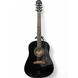 Used Epiphone AJ10 Black Acoustic Guitar