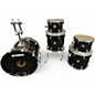 Used Yamaha 5 Piece Oak Custom Trans Black Drum Kit thumbnail