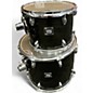 Used Yamaha 5 Piece Oak Custom Trans Black Drum Kit