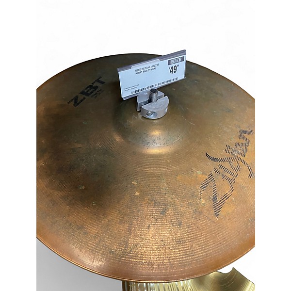 Used Zildjian 14in ZBT Hi Hat Pair Cymbal
