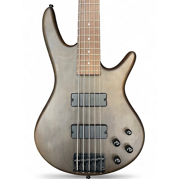 Used Ibanez GSR205 5 String Black walnut satin Electric Bass Guitar