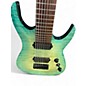 Used Agile Septor 827 8 String Ocean Blue Burst Solid Body Electric Guitar