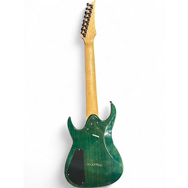 Used Agile Septor 827 8 String Ocean Blue Burst Solid Body Electric Guitar