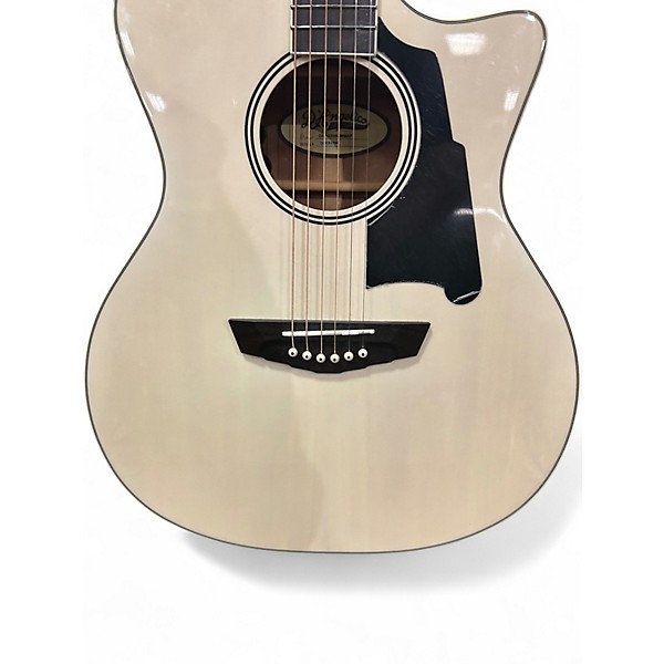 Used D'Angelico dapg200 Pearl White Acoustic Guitar