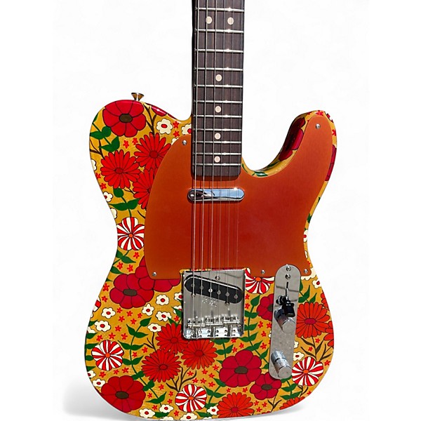 Used Fender Custom Shop Groovy Floral Telecaster NOS Groovy Floral by Sarah Gallenberger Solid Body Electric Guitar