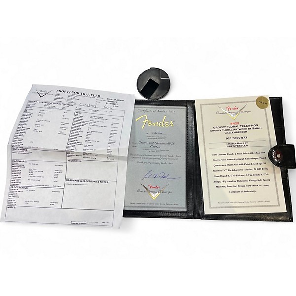 Used Fender Custom Shop Groovy Floral Telecaster NOS Groovy Floral by Sarah Gallenberger Solid Body Electric Guitar