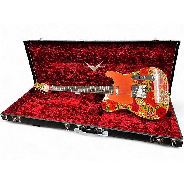 Used Fender Custom Shop Groovy Floral Telecaster NOS Groovy Floral by Sarah Gallenberger Solid Body Electric Guitar