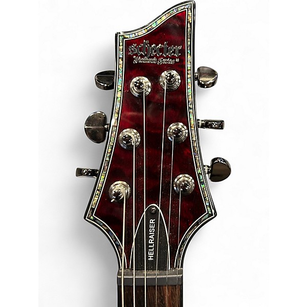 Used Schecter Guitar Research Hellraiser C1 Black Cherry Solid Body Electric Guitar