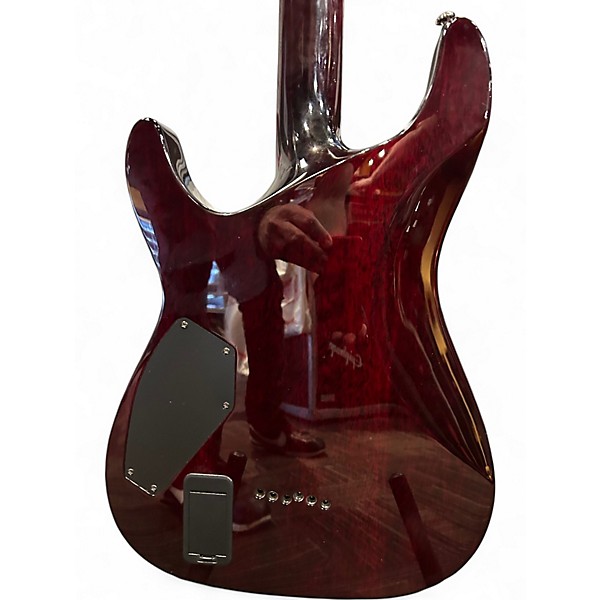 Used Schecter Guitar Research Hellraiser C1 Black Cherry Solid Body Electric Guitar