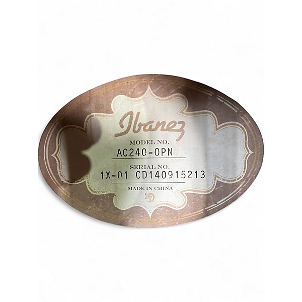 Used Ibanez AC240 Natural Acoustic Guitar