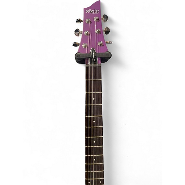 Used Schecter Guitar Research C-6 Deluxe SATIN DEEP PURPLE Solid Body Electric Guitar