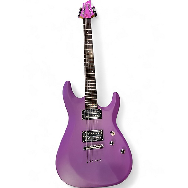 Used Schecter Guitar Research C-6 Deluxe SATIN DEEP PURPLE Solid Body Electric Guitar