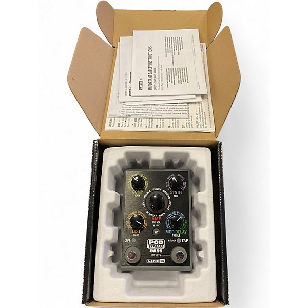 Used Line 6 Pod Express Bass Bass Effect Pedal