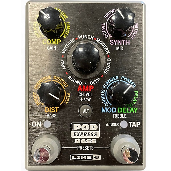 Used Line 6 Pod Express Bass Bass Effect Pedal
