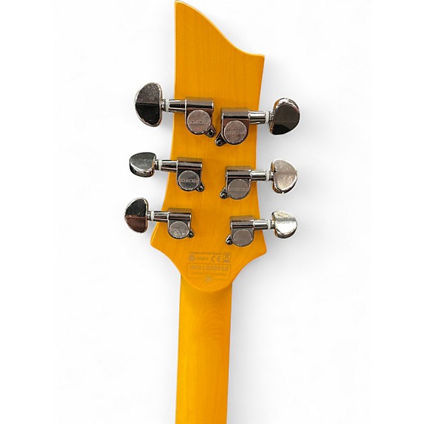 Used Schecter Guitar Research Omen Extreme 6 Trans Amber Solid Body Electric Guitar