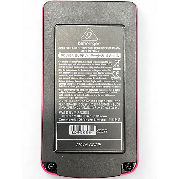 Used Behringer HM300 Heavy Metal Distortion Effect Pedal