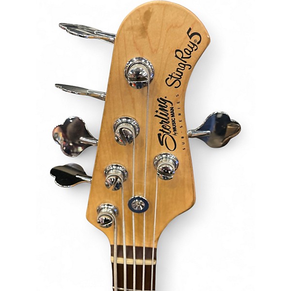 Used Sterling by Music Man Ray5HH 5 String Lake Blue Metallic Electric Bass Guitar
