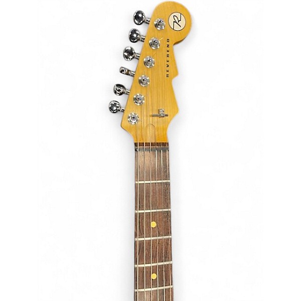 Used Reverend DOUBLE AGENT W ROSEWOOD CHRONIC BLUE Solid Body Electric Guitar