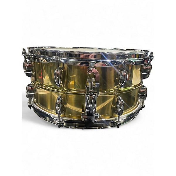 Used Gretsch Drums 6.5X14 BELL BRASS SNARE 14X6.5 BRASS Drum