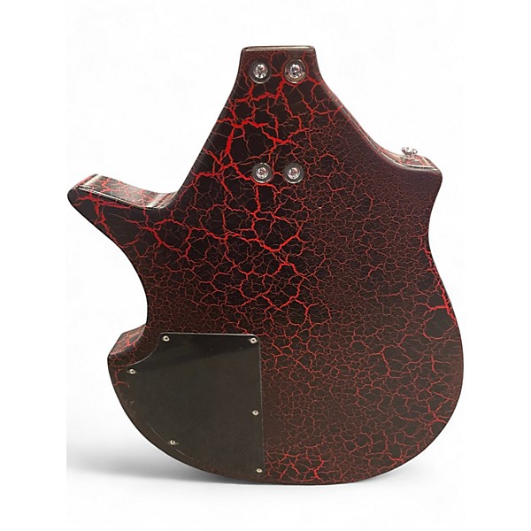 Used Danelectro Sitar Red Crackle Harp Guitars