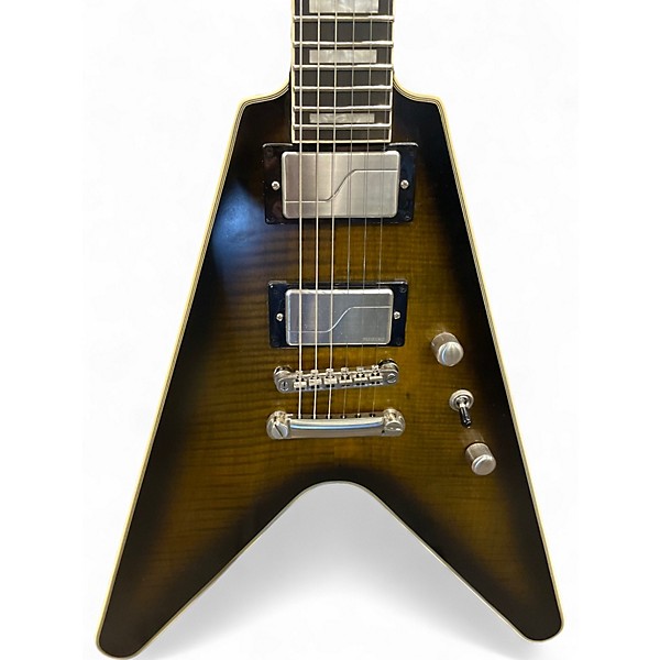 Used Epiphone PROPHECY FLYING V TIGER BURST Solid Body Electric Guitar