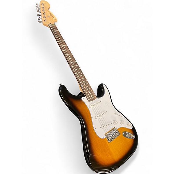 Used Squier STRATOCASTER Tobacco Burst Solid Body Electric Guitar