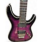 Used Schecter Guitar Research Hellraiser C1 Floyd Rose Trans Purple Solid Body Electric Guitar