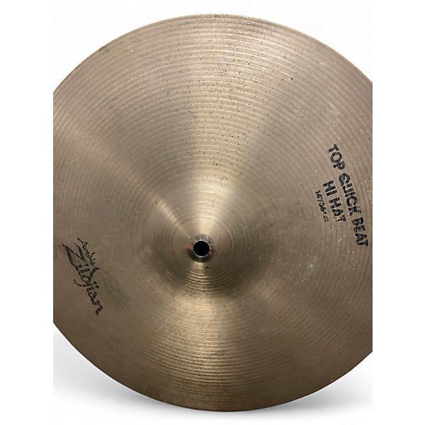 Used Zildjian 14in Quick Beat Hi Hat Pair Cymbal