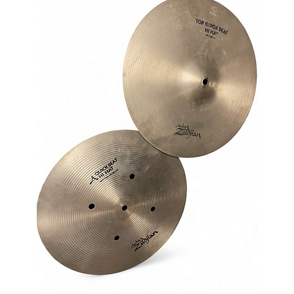 Used Zildjian 14in Quick Beat Hi Hat Pair Cymbal