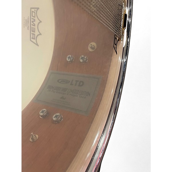 Used PDP by DW 5.5X14 Limited Edition 20 ply Bubinga and Maple Natural Drum