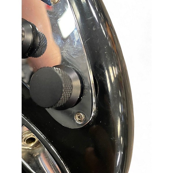 Vintage 1980s Dean Z AUTOGRAPH BLACK AND MIRROR Solid Body Electric Guitar