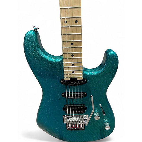 Used Charvel San Dimas Aqua Flake  Solid Body Electric Guitar