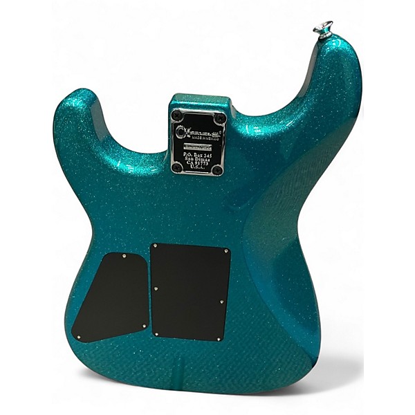 Used Charvel San Dimas Aqua Flake  Solid Body Electric Guitar