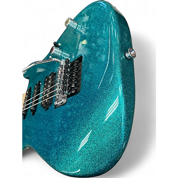 Used Charvel San Dimas Aqua Flake  Solid Body Electric Guitar
