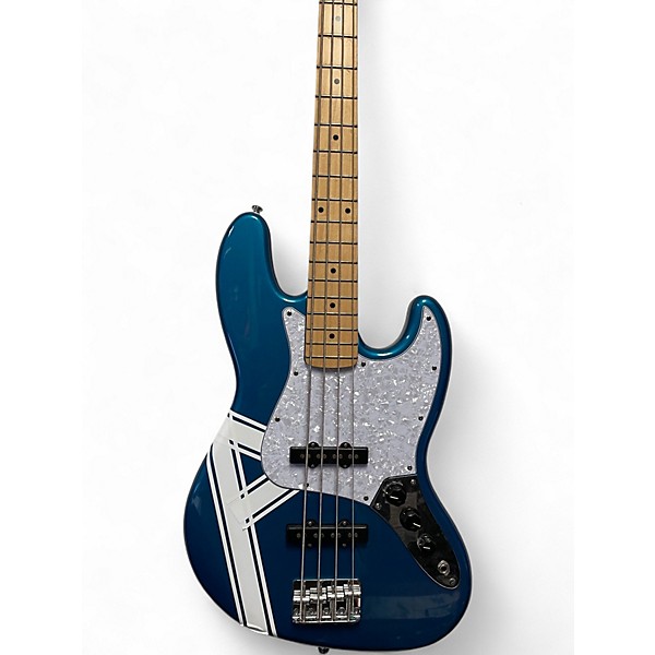 Used Fender Standard Jazz Bass Metallic Aqua Marine Electric Bass Guitar