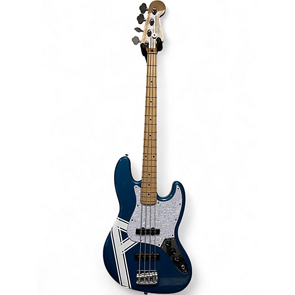 Used Fender Standard Jazz Bass Metallic Aqua Marine Electric Bass Guitar