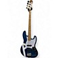 Used Fender Standard Jazz Bass Metallic Aqua Marine Electric Bass Guitar