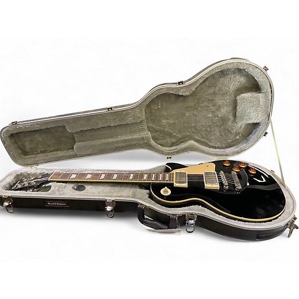 Used Epiphone Les Paul Standard Black and White Solid Body Electric Guitar