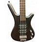 Used Warwick Corvette Double Buck 4 String Black Electric Bass Guitar