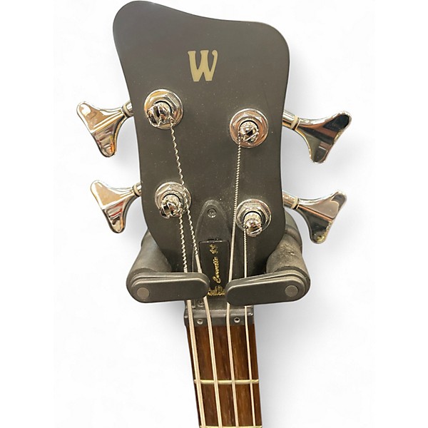 Used Warwick Corvette Double Buck 4 String Black Electric Bass Guitar