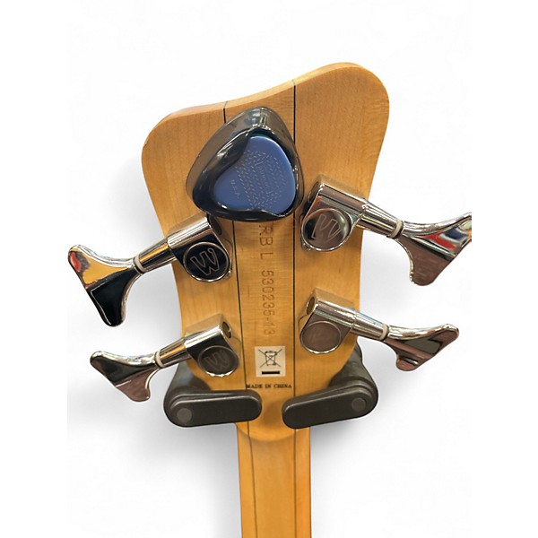 Used Warwick Corvette Double Buck 4 String Black Electric Bass Guitar