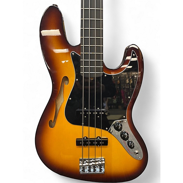 Used Fender Limited Edition Suona Jazz Bass Thinline VIOLIN BURST Electric Bass Guitar