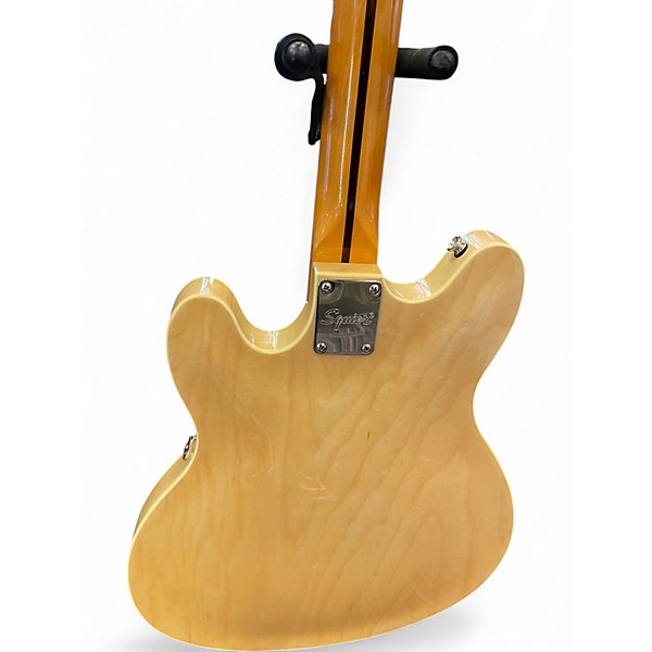 Used Squier Starcaster Natural Hollow Body Electric Guitar